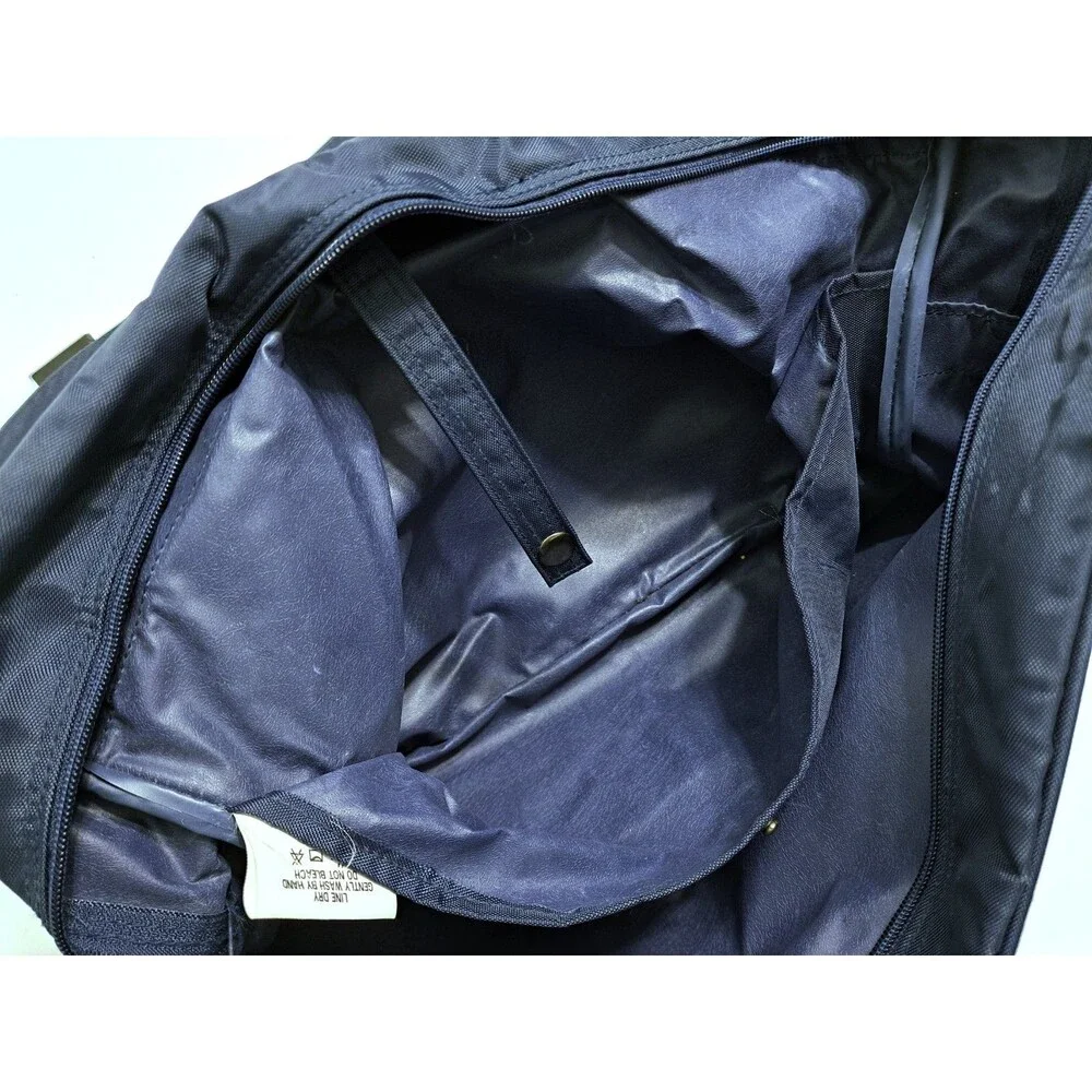 Vintage 80s Adidas B106 Messenger Bag Blue Nylon Made Taiwan Metal Zipper RARE